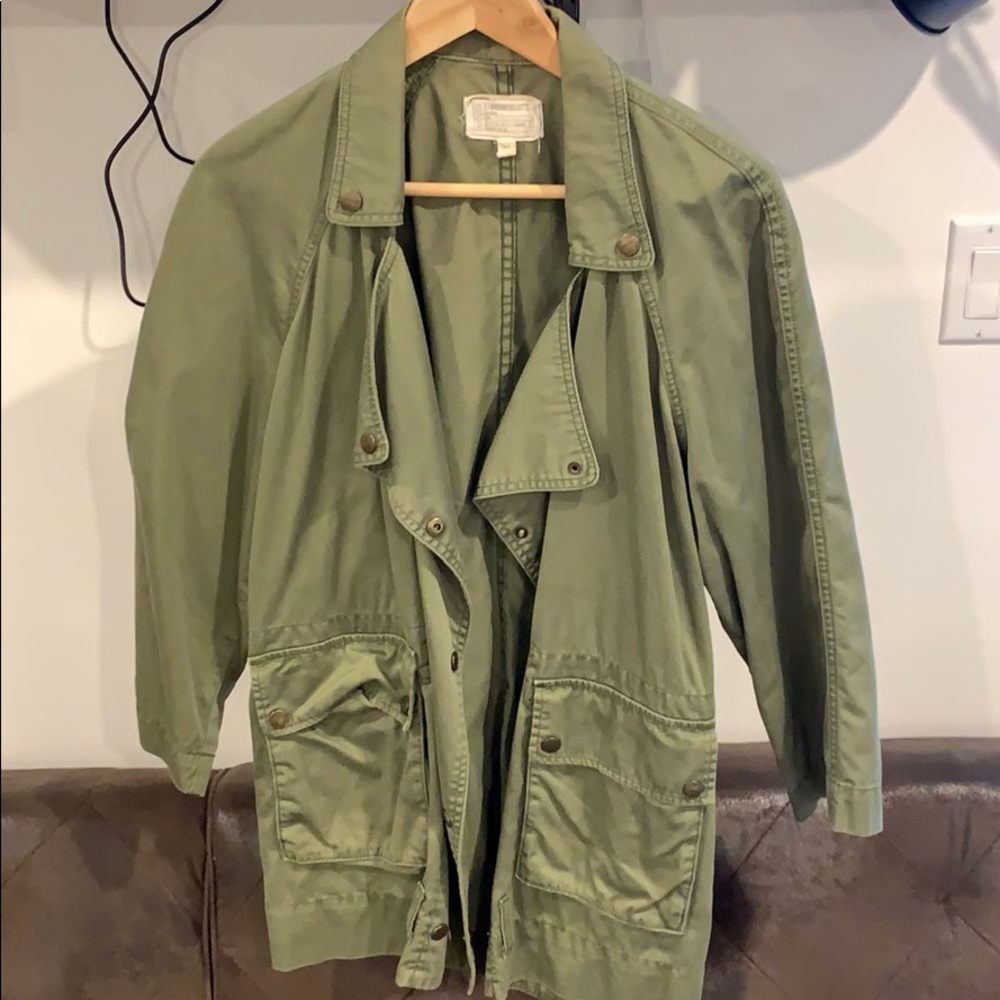 Current Elliot Green Army Jacket
